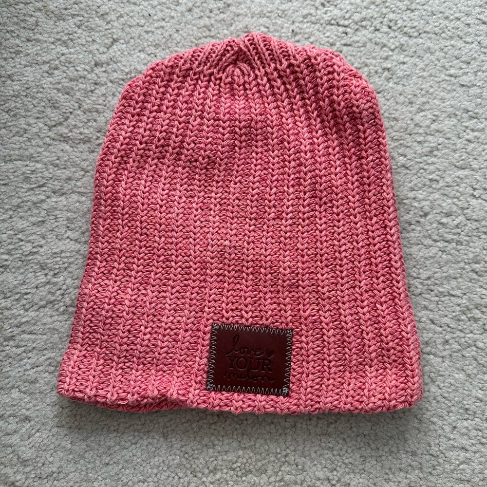 Love Your Melon Pink Knit Beanie